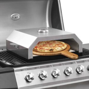 vidaXL Pizza Oven with Ceramic Stone for Gas Charcoal BBQ